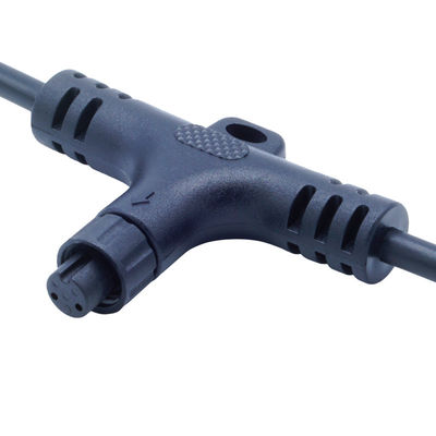 Bộ kết nối loại T chống nước IP68 có cường độ 250V 10A Nylon / PVC Plug