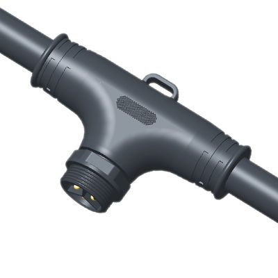 Bộ kết nối loại T chống nước IP68 có cường độ 250V 10A Nylon / PVC Plug