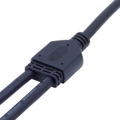 Máy kết nối loại Y màu đen IP67 chống nước 8A cho các ứng dụng 250V