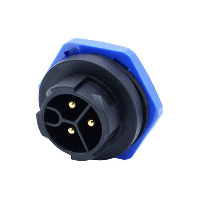 Đàn ông phía sau bảng điều khiển Mount ổ cắm M20 tự khóa chống nước LED IP67 đầu nối