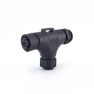 Assemble Screw Type Tee 3 Ways Waterproof Connectors, M25 IP68 High Voltage Outdoor LED Waterproof Power Plug