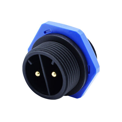 Customized Nylon Plug IP68 Panel Mount M25 Screw Assembly Outdoor Lighting Connectors
