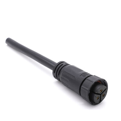 Đầu nối chống nước IP68 bằng PVC Nylon M20 3+3 3+2 lõi màu xanh lá cây, phích cắm chống nước cho chiếu sáng