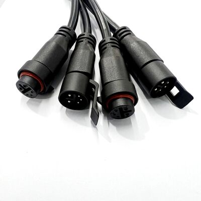 New Type Connector K16 IP67, Industrial Push Waterproof Connectors, LED Lighting K16 Male Female Plug