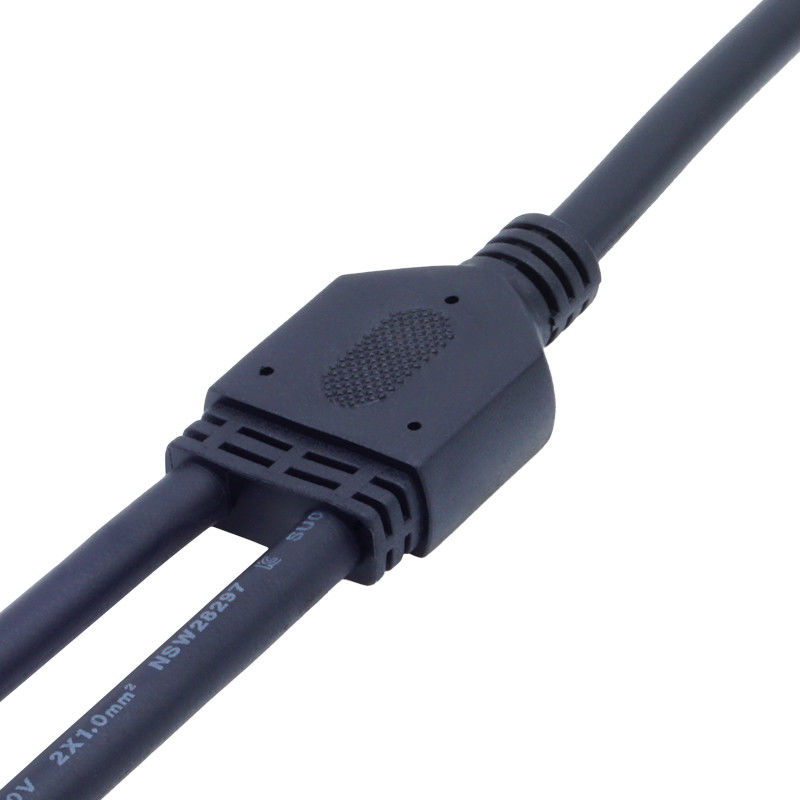 Máy kết nối loại Y màu đen IP67 chống nước 8A cho các ứng dụng 250V