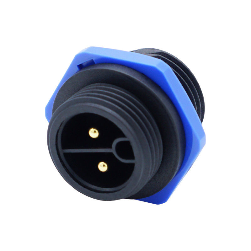 Đàn ông phía sau bảng điều khiển Mount ổ cắm M20 2-4 Pin loại vít chống nước LED IP67 đầu nối
