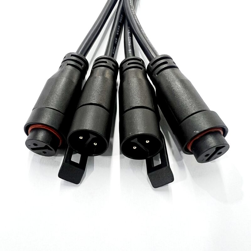 New Type Connector K16 IP67, Industrial Push Waterproof Connectors, LED Lighting K16 Male Female Plug